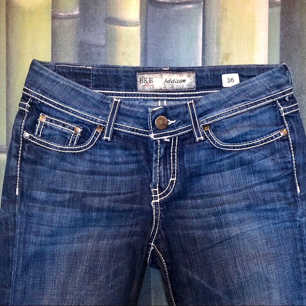 BKE Addison Cropped Thick Stitch, Raw Hem Size 26